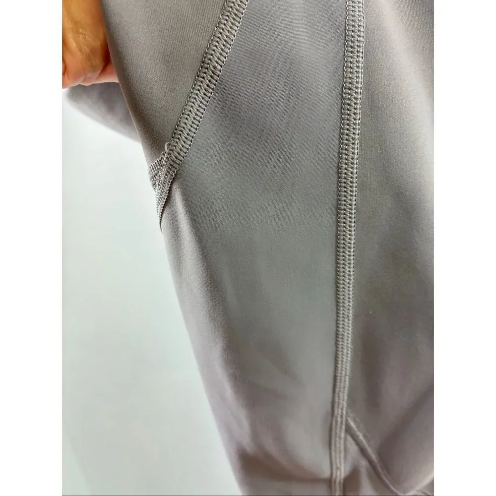 Lululemon High Rise Reversible Waist Scalloped Edge Leggings in Mauve Size 10